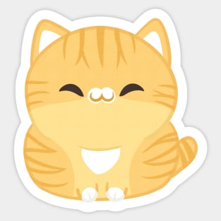 Orange Cat Sticker